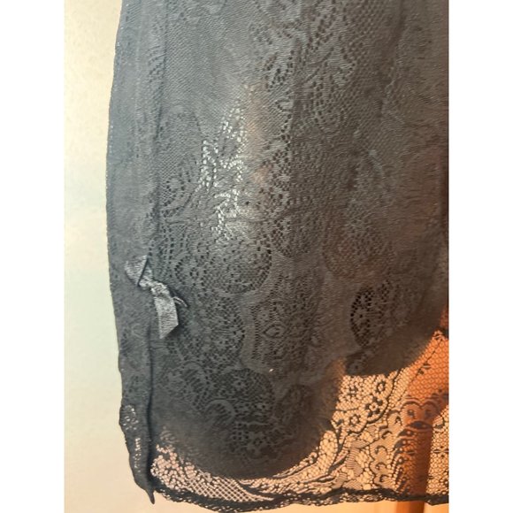 Victoria Secret M Black Lace Babydoll - Picture 3 of 8